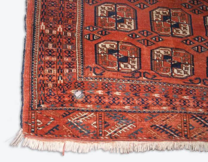 Afghan rug holes repair