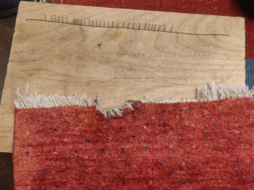 This is a link for fringe repair- Persian Qashqai Gabbeh rug-This rug was subject to severe moth damage, causing the fringes to deteriorate. We Thus had to start our extensive fringe weaving process. In this case we had to weave a pile back into the rug and secure the newly woven fringes.